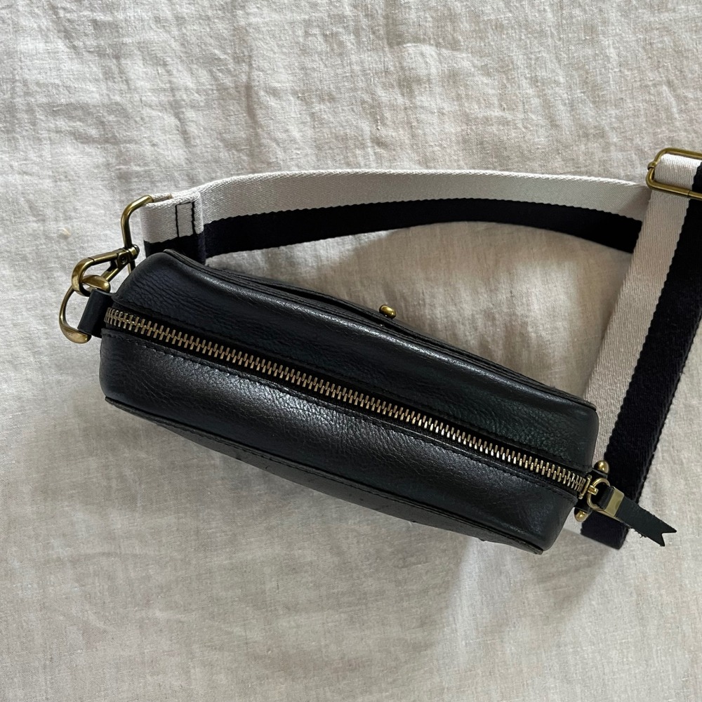Madewell Transport Camera Crossbody Leather Bag Black - Picture 5 of 10